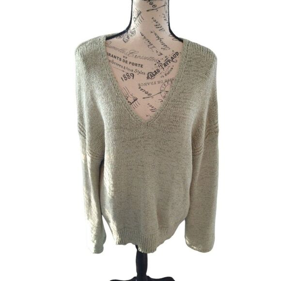 Philosophy extra large light olive green sweater - Picture 1 of 8